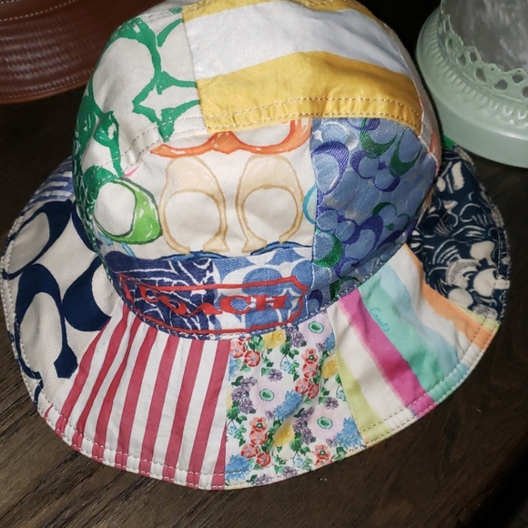 Coach Story Patch Bucket Patchwork Hat - Picture 13 of 16